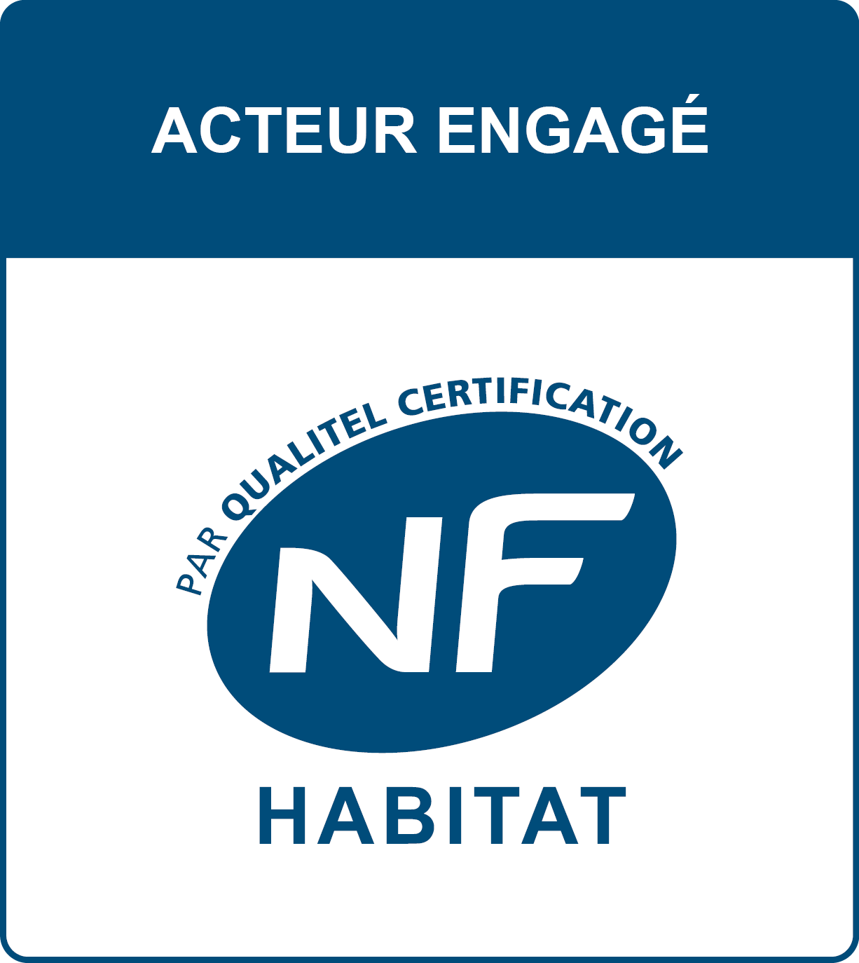 Logo Acteur engagé - NF Habitat